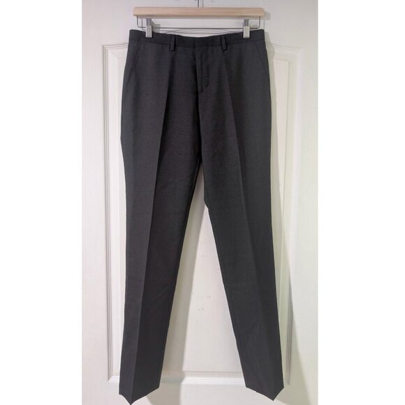 J.Lindeberg | Paulie Dressed Wool Trousers In Charcoal Mélange - Picture 3 of 16